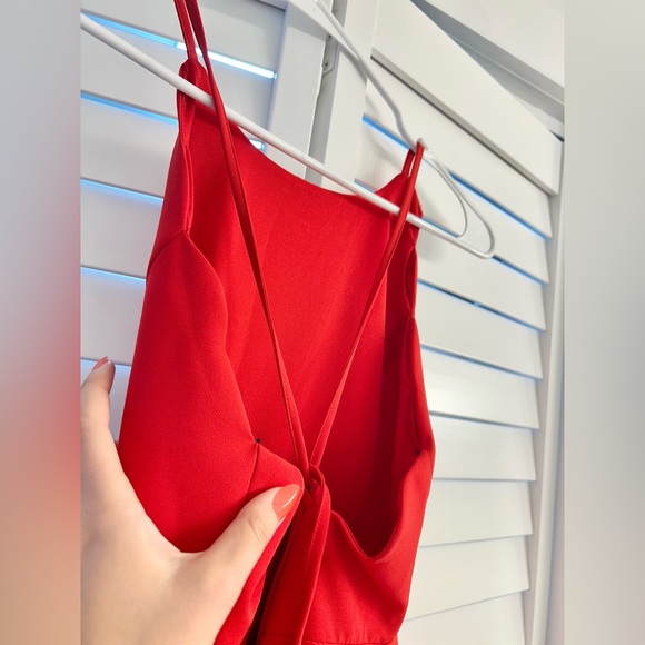 Red High Neck Short Dress from Lulus - Picture 3 of 5